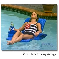 Blue Foam Pool Float Swimming Raft Hammock Unsinkable Adult Lounge Chair Seat 