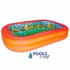 Splash & Play 3D Interactive Adventure Rectangular Inflatable Pool