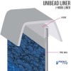 48" Round Pebble Cover Heavy Gauge Unibead Liner