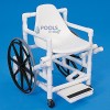 Pool Access Wheelchairs (Brakes Engaged)