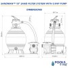 SandMan 18" Filter System with 0.9 HP Pump