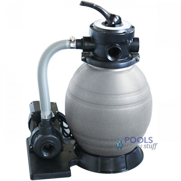 Sand Filter For Above Ground Pool 12 in With 1/3 HP Pump Corrosion Resistant 