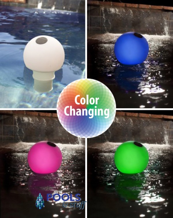Solar Globe Chlorinator & Color Changing Pool Light