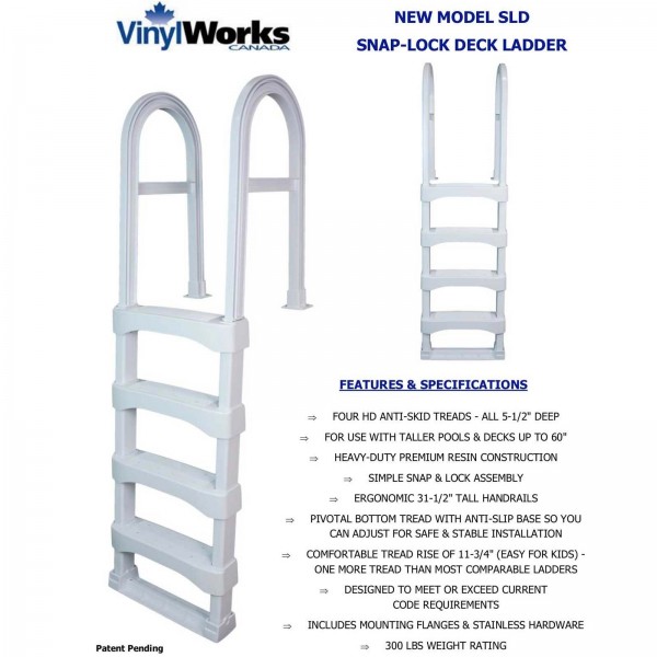 Snap-Lock Deck Ladder - Taupe