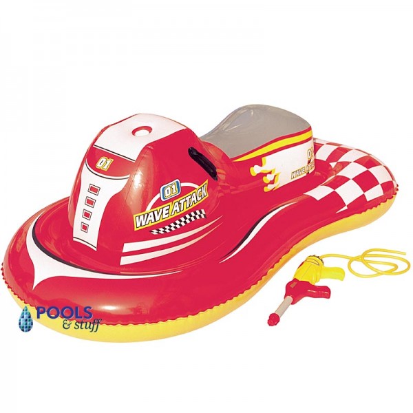 Wave Attack 55 In. Inflatable Ride-On Pool Toy