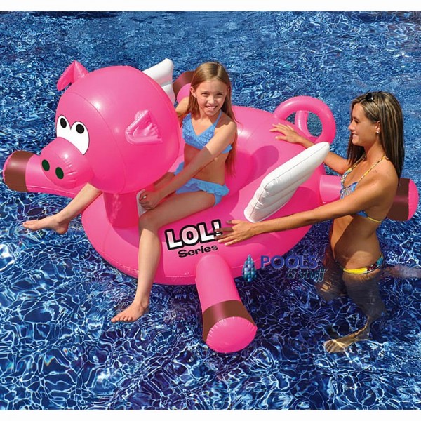 LOL™ 54 In. Animal Inflatable Ride-On Pool Toys - Pig