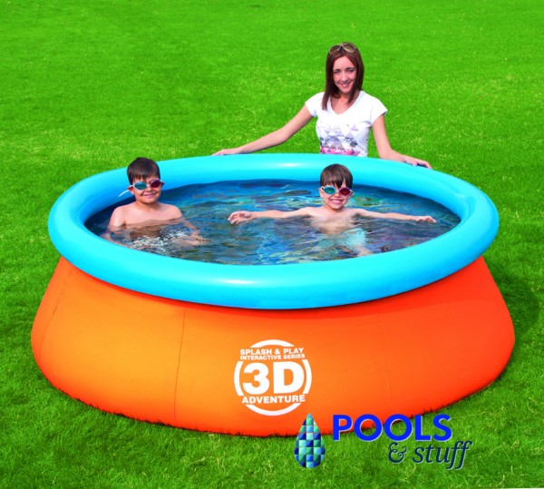 Splash & Play 3D Adventure 7 Ft. Fast Set Family Pool
